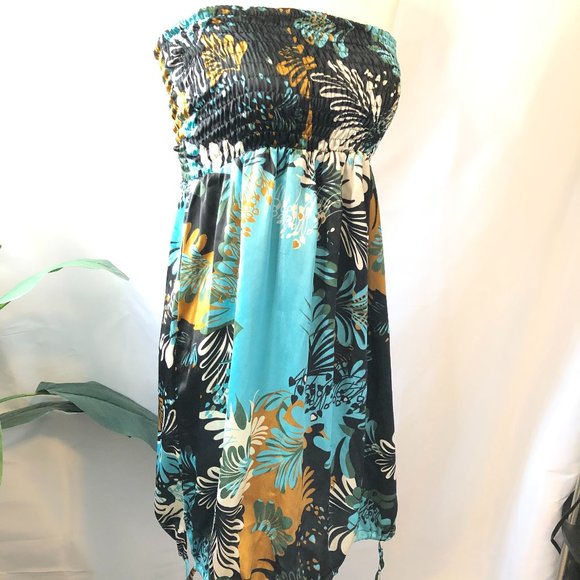 GURU | Turquois Black Gold Multi Wear Dress (size L) - Picture 4 of 9